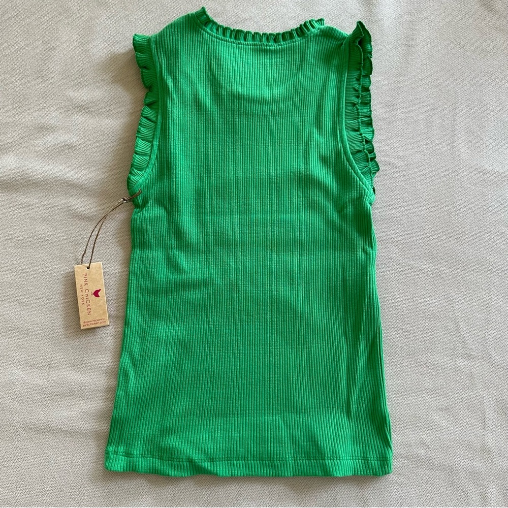 Pink Chicken Ruffle Tank - Picture 4 of 4